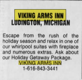 Viking Arms Inn (Viking Arms Motel) - 1994 Ad (newer photo)